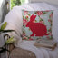 Coussin décoratif intérieur/extérieur bleu roses de l’élégance de lapin shabby
