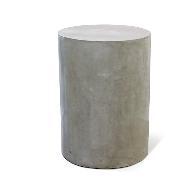 Perpetual Outdoor Round Side Table, Slate Gray, 15" Diameter