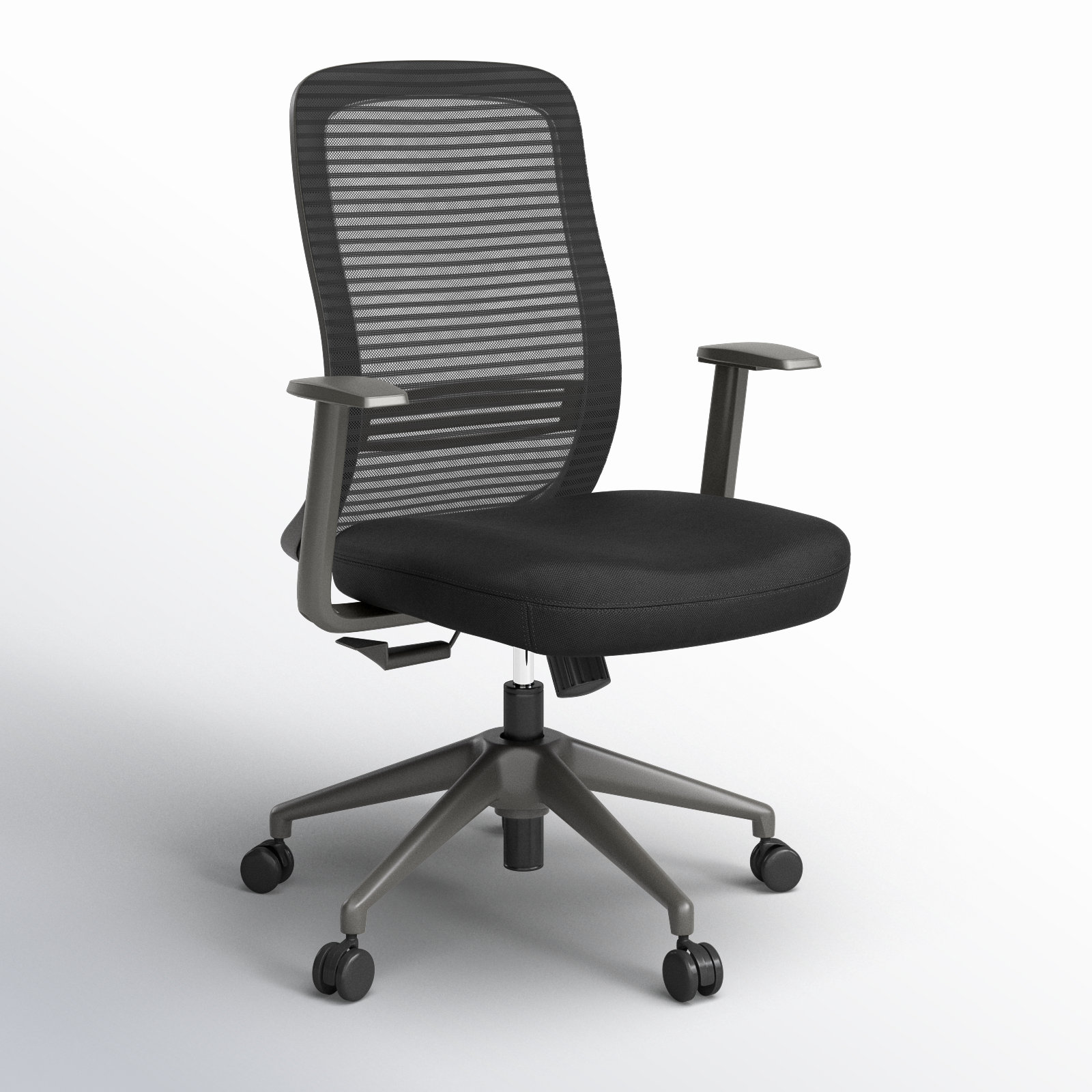 Gizia Swivel Office Chair, Black