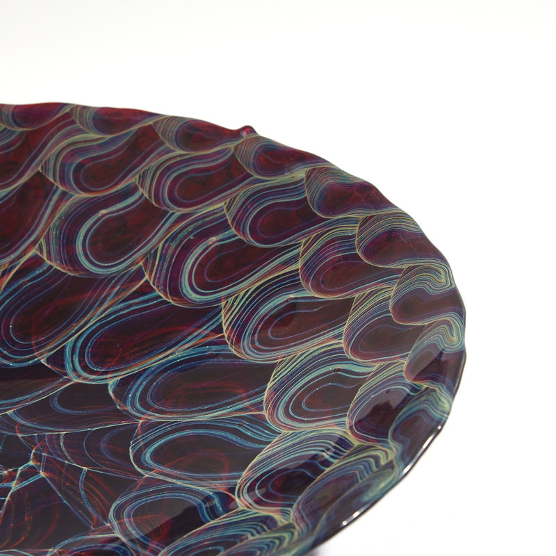 Handmade Glass Decorative Plate