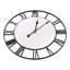 24Inch Modern Non-Ticking Mirrored Wall Clock