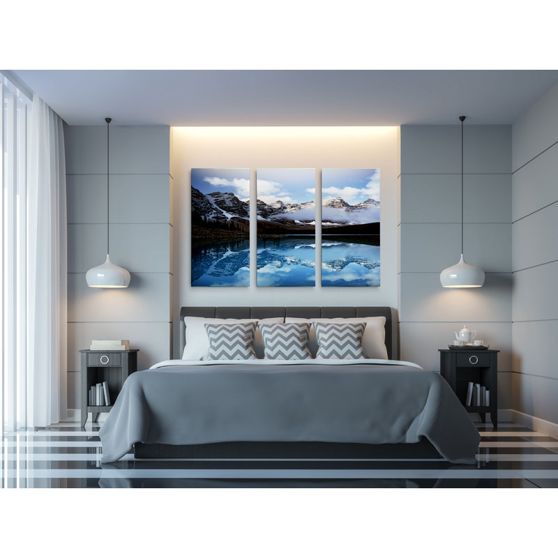 A Premium Valley of Ten Peaks-multi-pièces sur toile, H 24 po x l 36 po x P 1,5 po