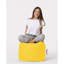 45cm Wide Round Solid Colour Pouffe Ottoman-78554651