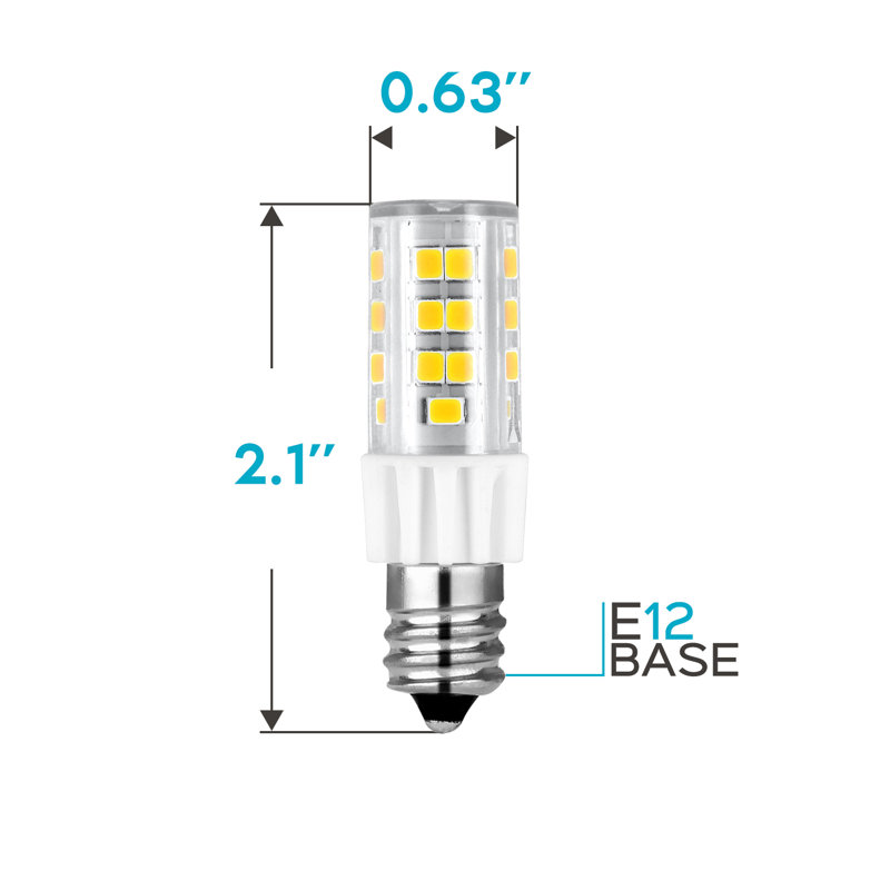 4,2 watts (équivalent à 40 watts), ampoule à DEL T4 à intensité variable, culot E12 / candélabre, 5000 K