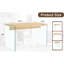 Table basse moderne avec plateau et côtés en verre transparent, polyvalente, sans effort pour installer la base trempée, look simple et élégant, objet fonctionnel, assemblage facile