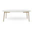 Single Extendable Dining Table with Solid Wood Legs 130/228 cm-70722387-86708967