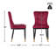 Chaise parsons rembourrée en velours Guitierrez-269339176