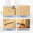 2-Drawer 2-Tip-Down Drawer Slatted Shoe Cabinet-1644791381