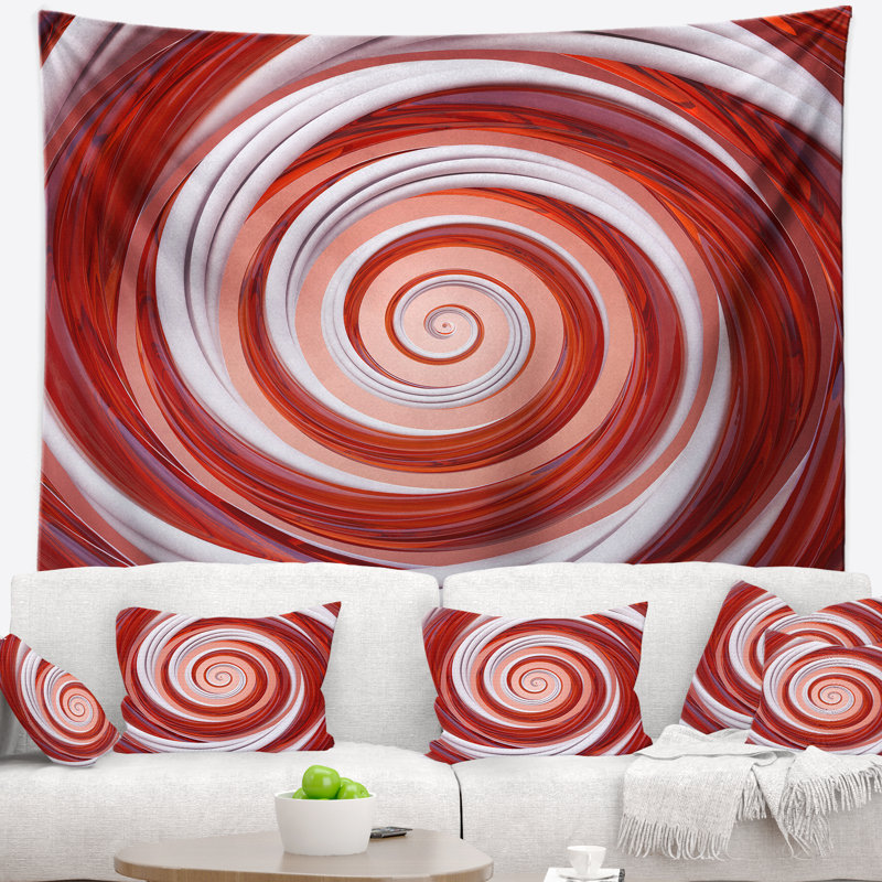 Tapisserie abstraite de Noël, H 68 po x l 80 po