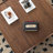 Simple walnut square end table-109512919