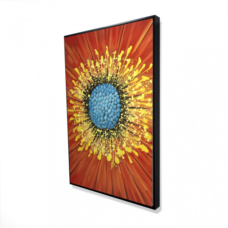 " Closeup On A Red Flower "