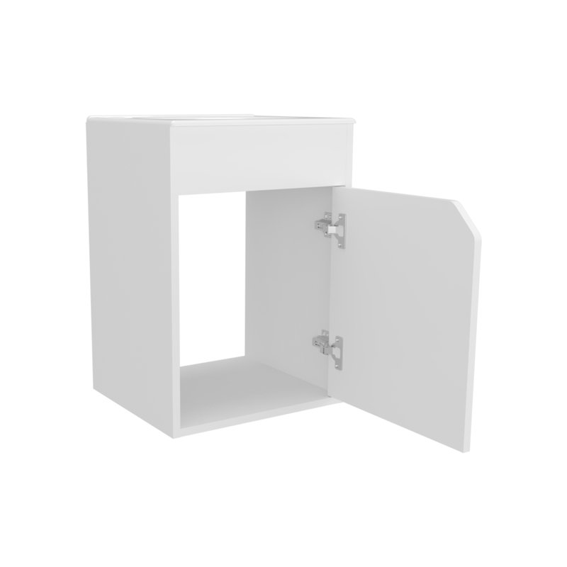 Meuble-lavabo mural avec porte et lavabo intégré Furniture, Modern
