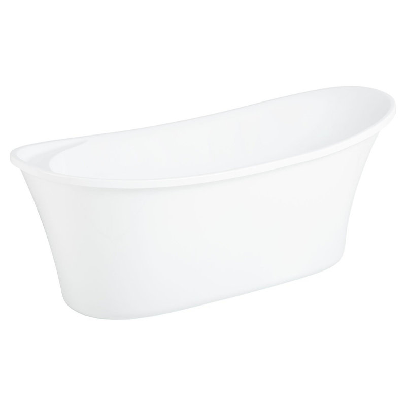 Kemrick 66" Freestanding Soaking Acrylic Bathtub