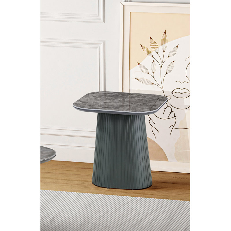 Decie Pedestal End Table