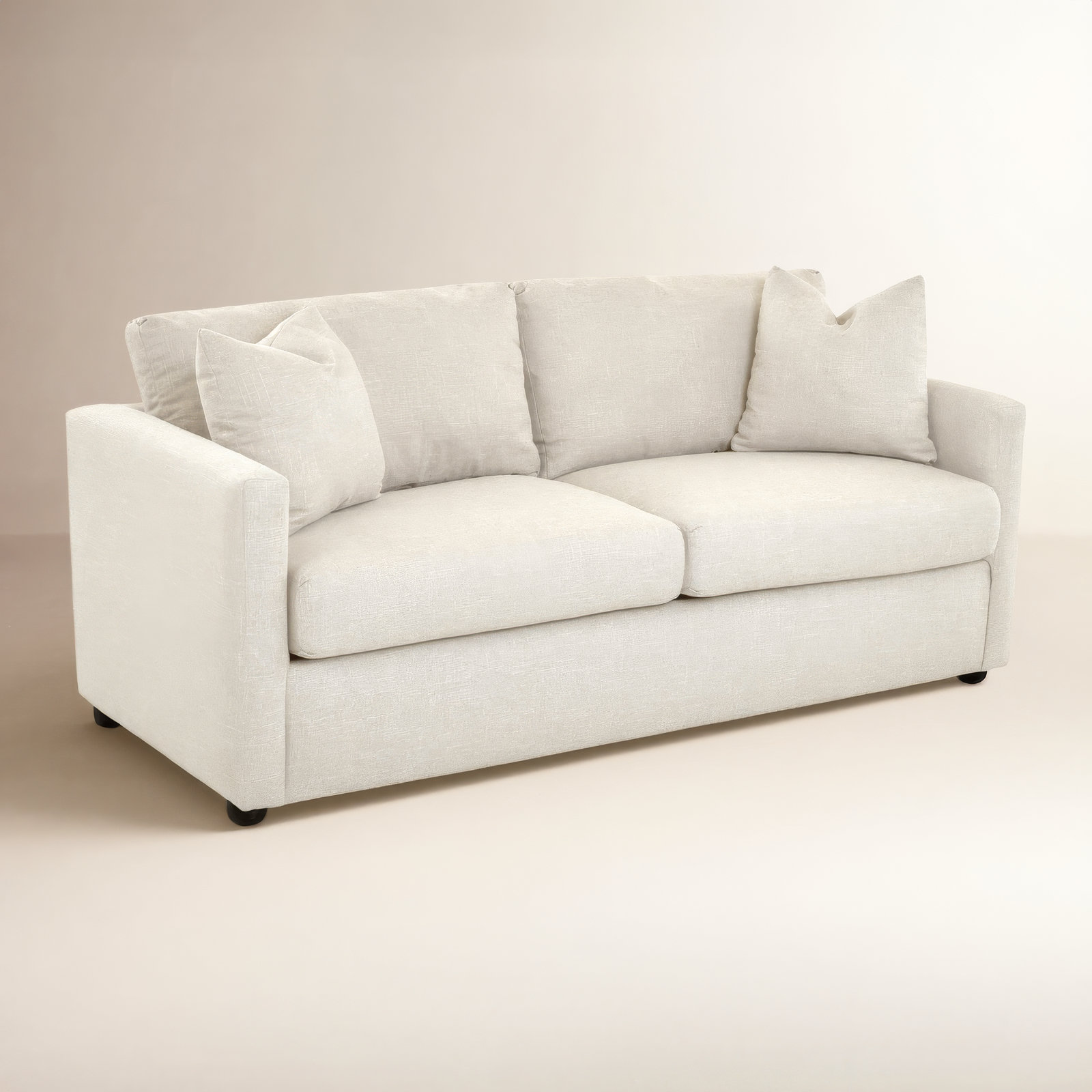 Godwin 75'' Upholstered Sleeper Sofa, Macc Vanilla