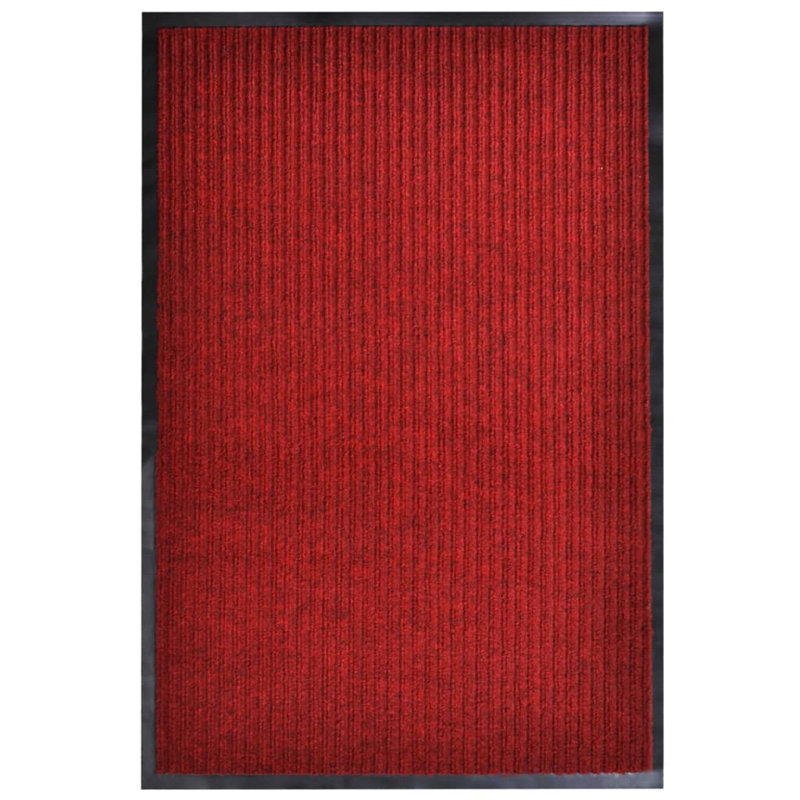 Non-Slip Indoor/Outdoor Use Doormat, Rectangular 117 x 220 cm, Red