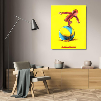 Curious George Plays on a Ball