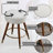 Boucle Upholstered Counter Height Stool,Swivel chair,Living room chair