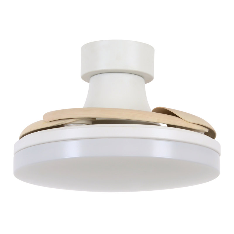 Adilene 92cm Ceiling Fan with LED Lights, Cream, White