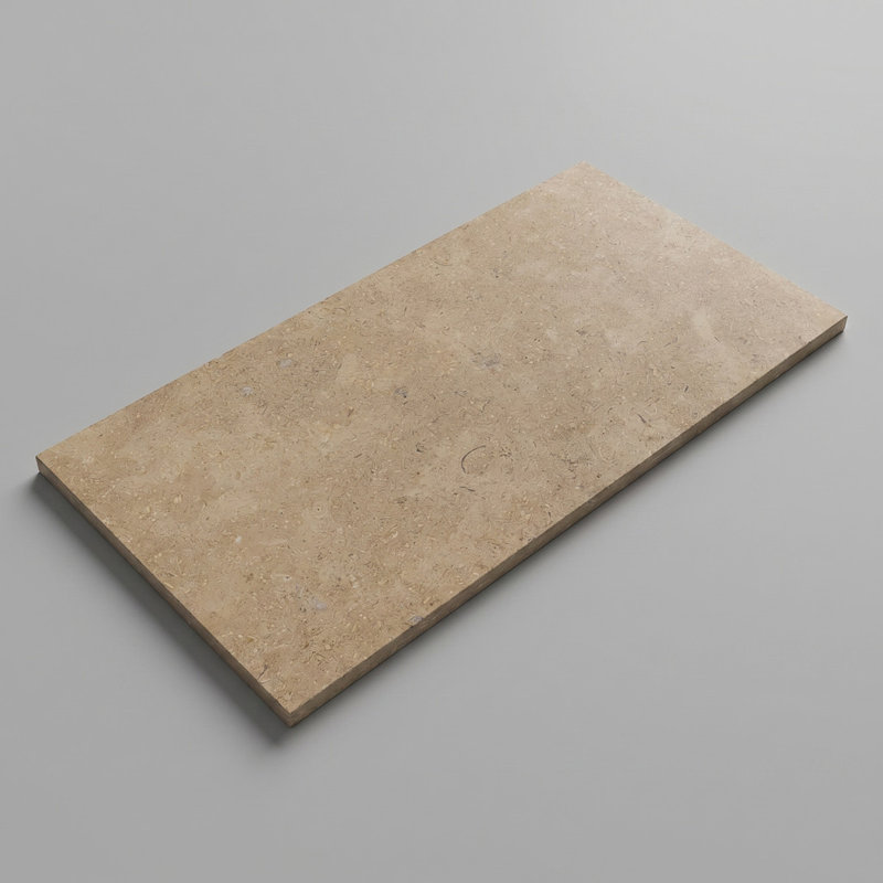 Caspian Almond Acid-Washed 12x24 Limestone Tile