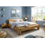 Solid Wood Bed Stockholm Wild Oak-1950658373