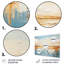 Coastal Beach Sand Whispers II - décoration murale moderne en métal-865592289