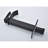 Single Handle Vanity Sink Faucet With Waterfall Spout In Matte Black, Composed Of Stainless Steel For A Bathroom Fixture Black Spout, Feature, Produced