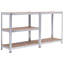 Trosper 72 inch.H Adjustable 5 Level Storage Shelves With Heavy Duty Steel Frame-1627199171-1627199170