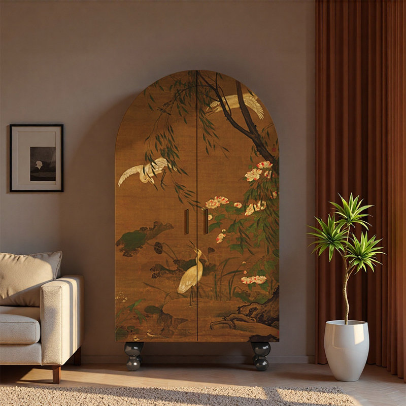 Garde-robe arquée à double porte