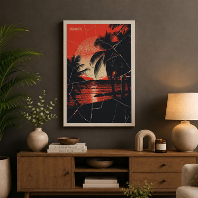 Summer in Profile Modern - Wrapped Canvas