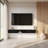 Slim Wall-Mounted TV Stand with 2 Storage Cabinets Fits TVs up to 70"-78805969