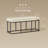 Bench For Entryway, Sitting Bench, Ottoman Benich With Steel Frame, Synthetic Leather With Stitching, Mid-Century Modern-501835705