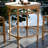 Bauman Solid Teak Wood Bar Table, 38 inch-2056509517