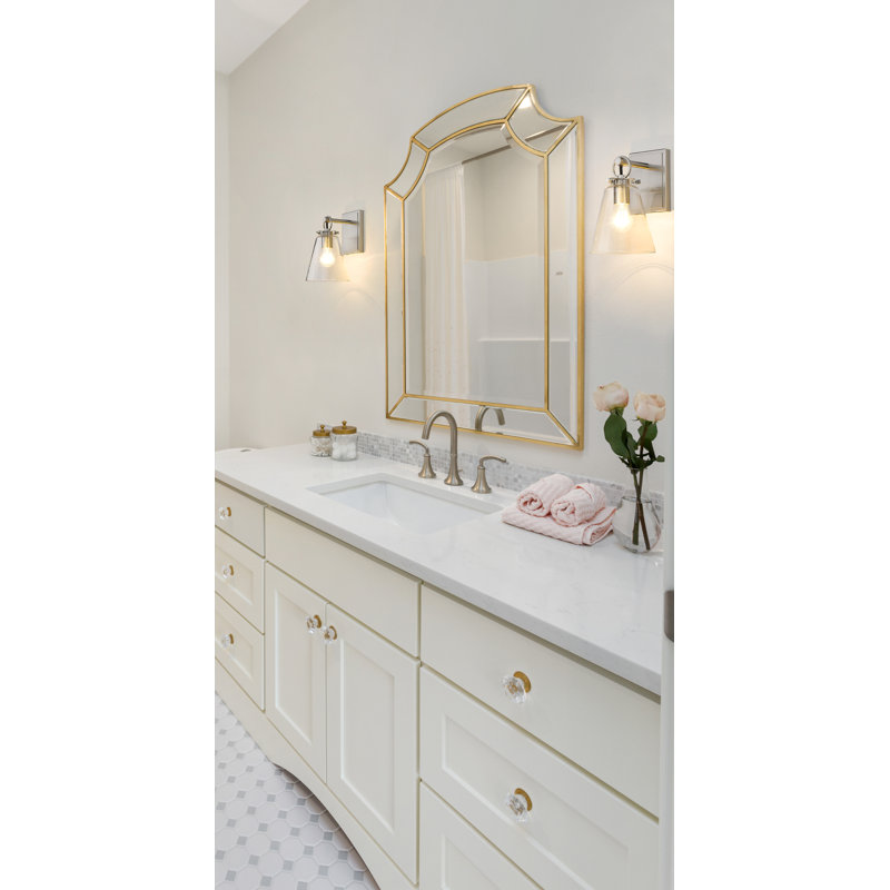Emsworth Steel Armed Sconce, Brushed Nickel
