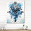 Horloge murale surdimensionnée Blue Boho Dreamcatcher I - Dream Catcher-99638198