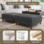 Rothsay Solid-Color Square Corduroy Ottoman(Set Of 2)-1540775812