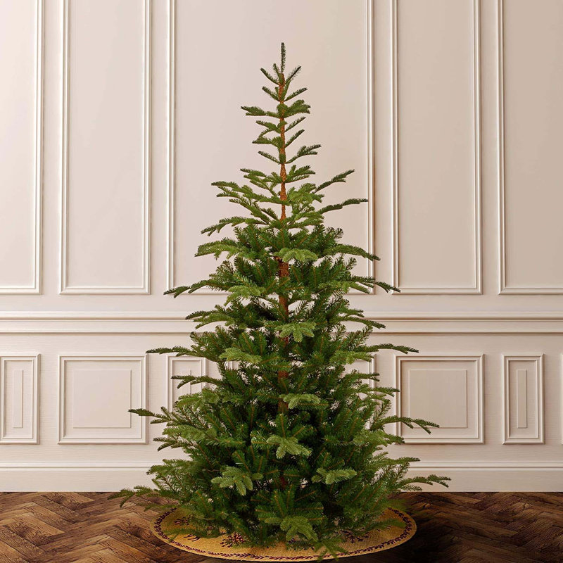 Pre-Lit Fir Christmas Tree, 9' H x 71" W, Pre-Lit