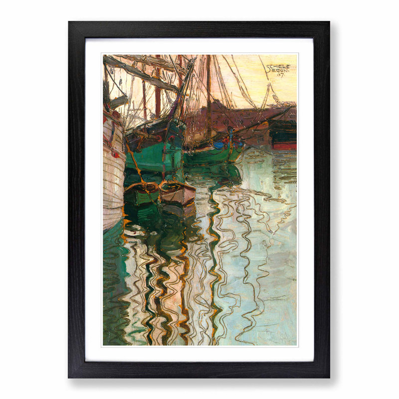 Egon Schiele - Single Picture Frame Painting, Black