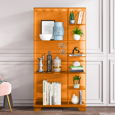 Bibliothèque vitrine moderne et minimaliste en acrylique