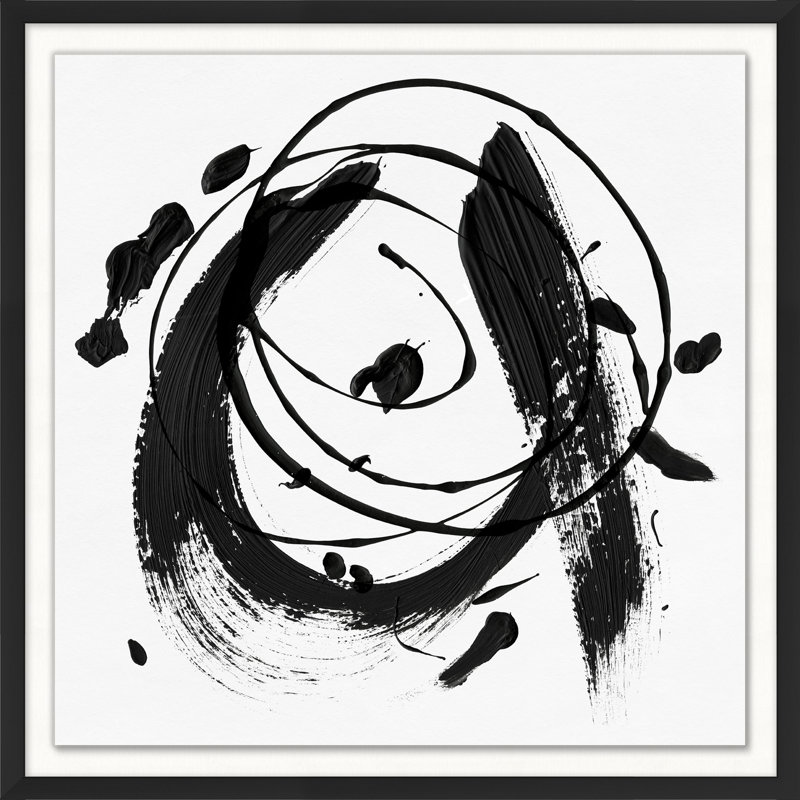 Practice Stroke 8' Framed Print on Glass