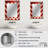 Fiery Red Chevron Passion - chevron  Decorative Mirror, Chevron Wall Mirror, Printed Metal Art-2078456892