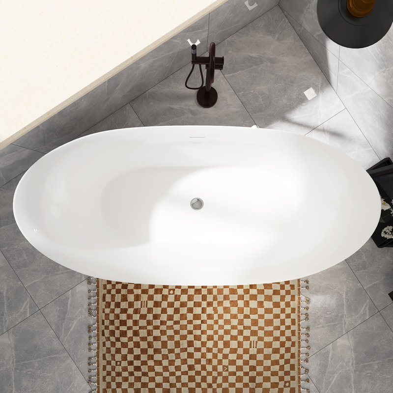 69'' x 32.68'' Soaking Acrylic Bathtub