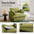 Upholstered Sofa Armchair Accent Chair Modular Sectional Couch Linen Blend Cloud Sofa With Removable Cover for Living Room Bedroom-1084790151