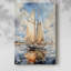 NAUTICAL Series CECLIV - Toile tendue avec châssis de qualité supérieure - Prêt à être accroché-475089709