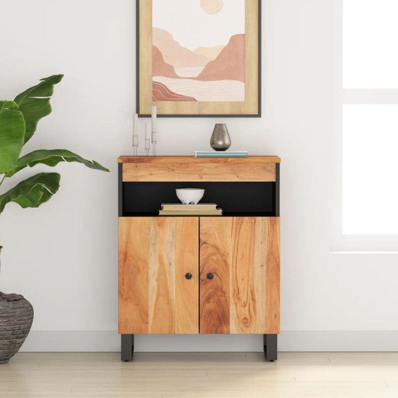 Gurveen 60cm Solid Wood Sideboard, Acacia