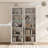 70.9" Display Cabinet With Glass Door