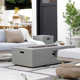 Belle Concrete Rectangle Fire Pit Table