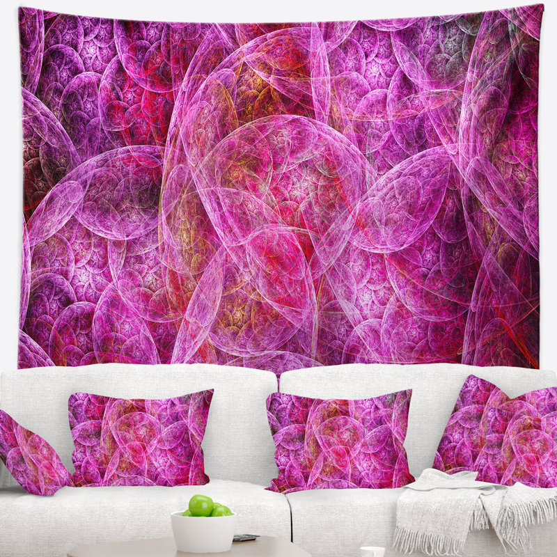 Tapisserie en nuage abstrait, H 32 po x l 39 po