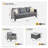 Allcot Wicker/Rattan 7 - Person Seating Group With Cushions-1586653354