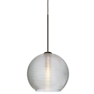 Luminaire suspendu sphère 1 lumière Kristall